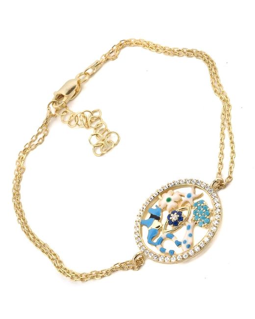 Ebru Jewelry Metallic Lucky Charms Talisman Bracelet