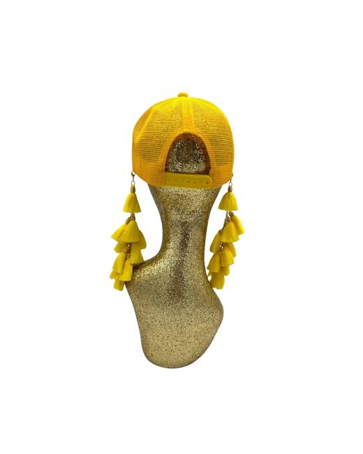 Julia Clancey Yellow Disco Luxe Chacha Trucker Cap