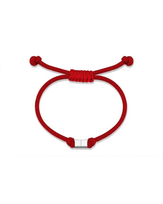 Reis Jewellery Red Double Cube Rope Bracelet for men