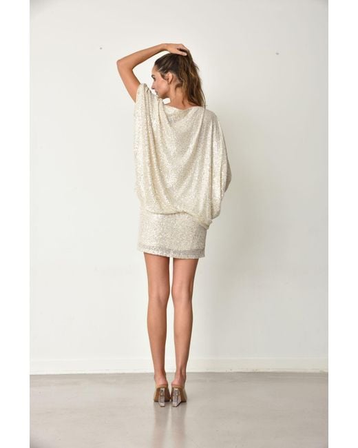 Muche Et Muchette Natural Cheri Sequins Skirt/Mini Dress