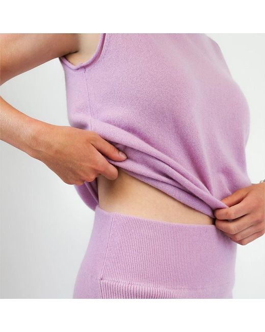 Zenzee Purple Cashmere Classic Tank