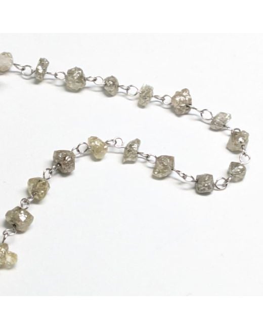 Rahul's Jewels Metallic 7 Genuine Diamond Rough Bracelet