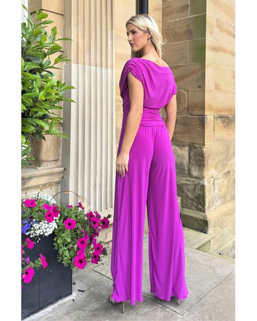 Atom Label Purple Carbon Jumpsuit