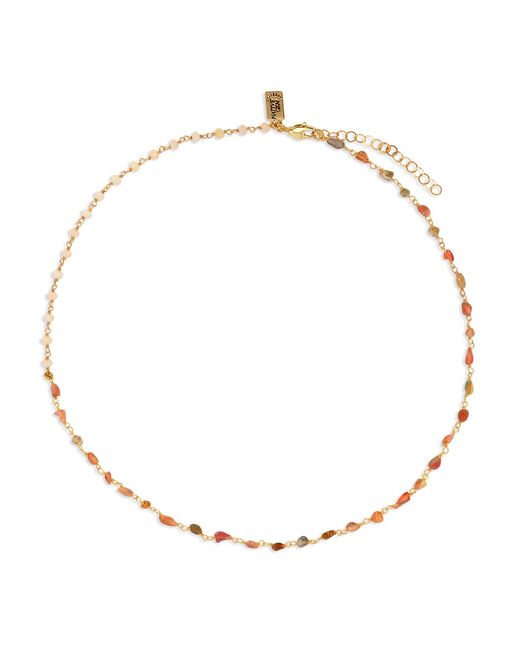 Native Gem Metallic Neutrals Sand Opal Necklace