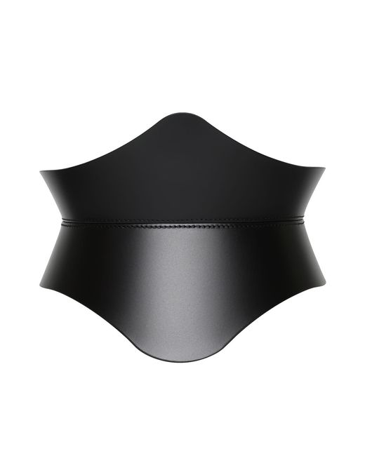 Haute Cuir Black Kairo Leather Corset Belt