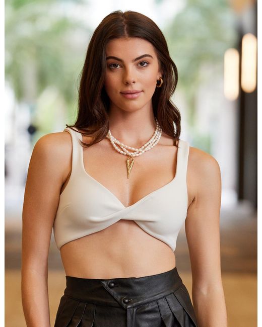 Adriana Pappas Designs Metallic Posh Pearls Necklace