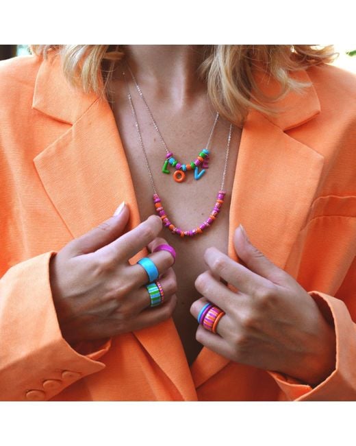 Pinnole Pink Thin Ring