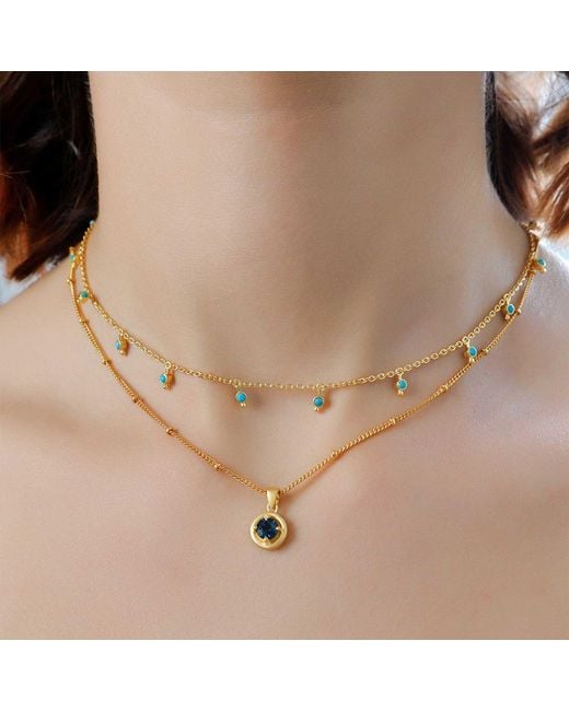Moon London Metallic London Topaz Vermeil Necklace