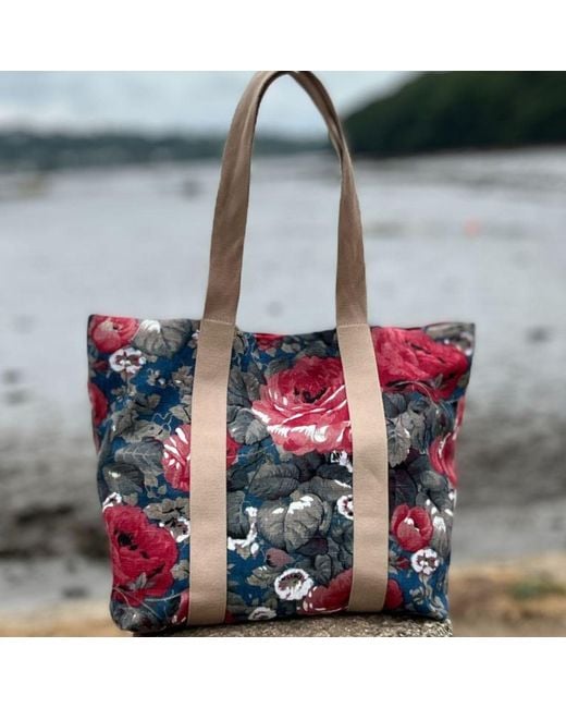 Owen Barry Multicolor Canvas Tote Floral Shopper