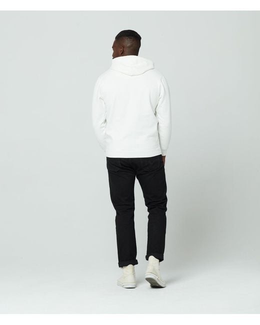 Known Supply White 100% Organic Cotton Fleece Hoodie