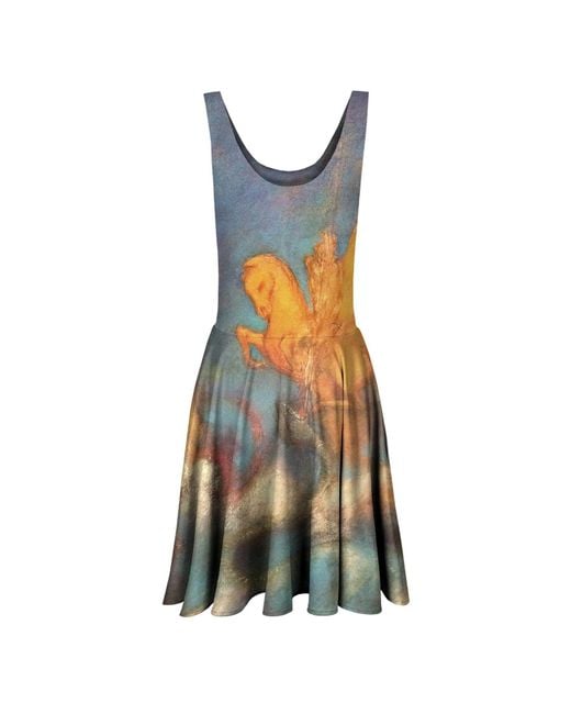 Aloha From Deer Multicolor Pegasus And Andromeda Circle Dress