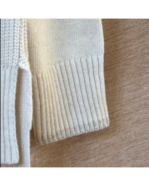 Nuvv Collection Natural Neutrals Cashmere And Wool Blend Round Necked Knit Sweater – Soft Neutral Tone