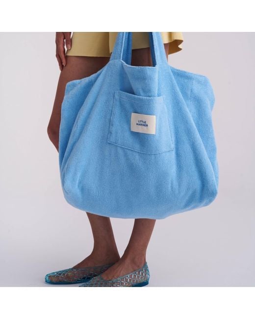 Little Mariner Blue Coastal Terry Bag