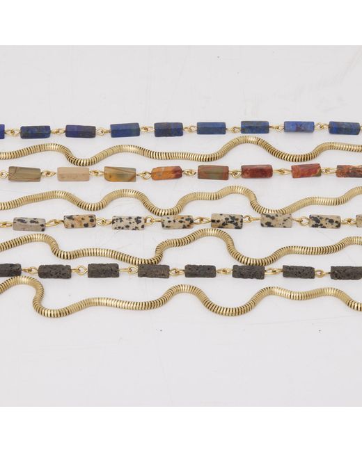 Zeworks Metallic Vast Lapis Lazuli Necklace