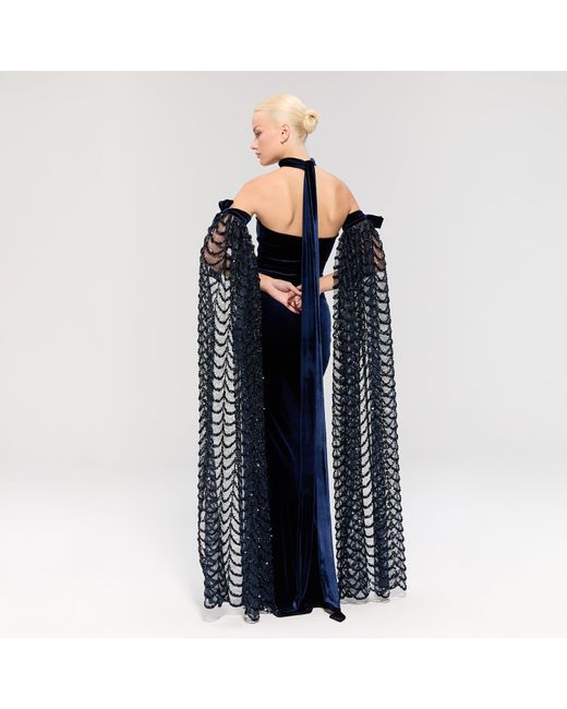 Nur Karaata Blue Hall Of Mirrors Gown