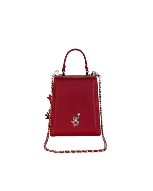 F3Rog by Rana Red Barbie Crossbody Box Bag