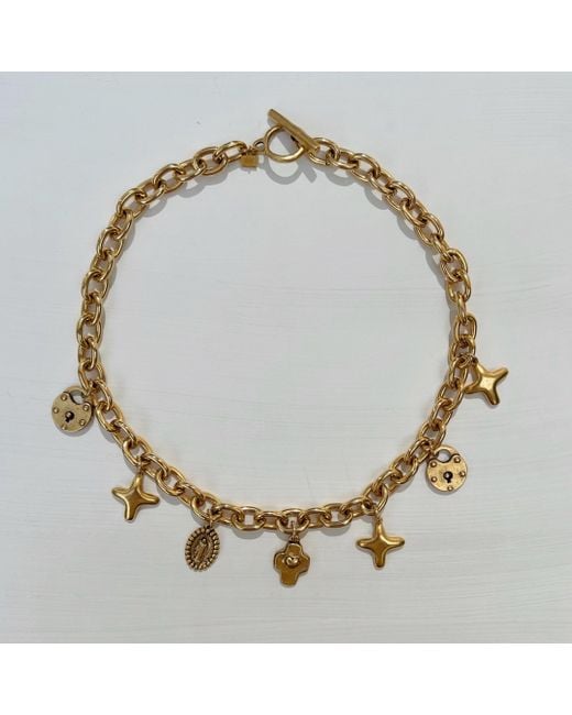 Sccollection Metallic Lucky Charm Necklace