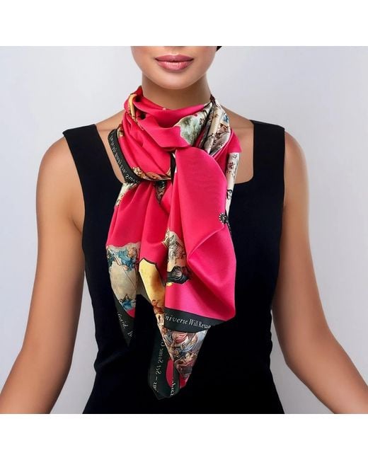 Maxjenny Pink Scarf