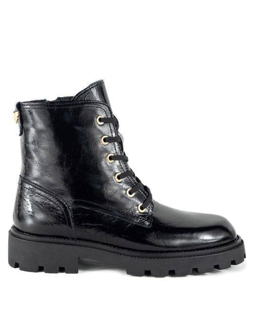 Keith Scarrott Shoes Black Lucido Lace Up Boot