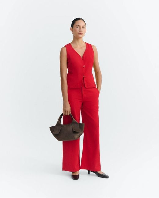 Thinking Mu Red Alisa Vest