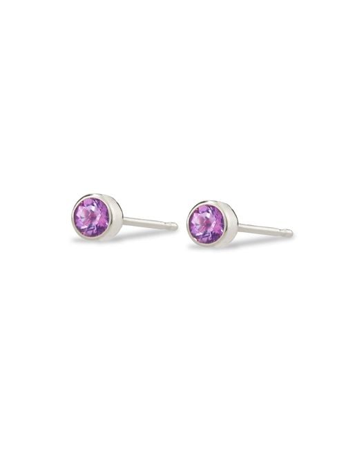Maya Brenner Pink Birthstone Stud