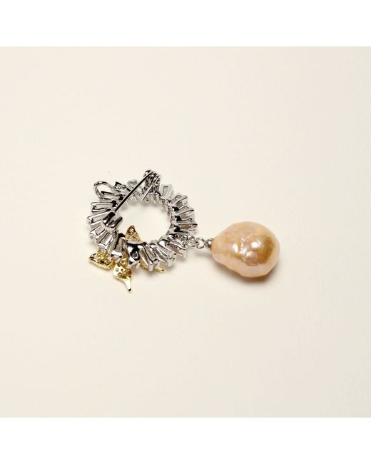 Ninemoo White Aurora Grace Brooch-Pendant