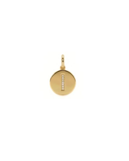 Jaredjamin Metallic Pave Initial Pendants Charms