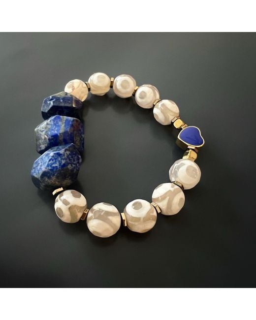 Ebru Jewelry Blue Eye Of Love Lapis Lazuli Bracelet