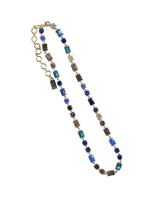 Native Gem Blue Jagger Necklace- Azure