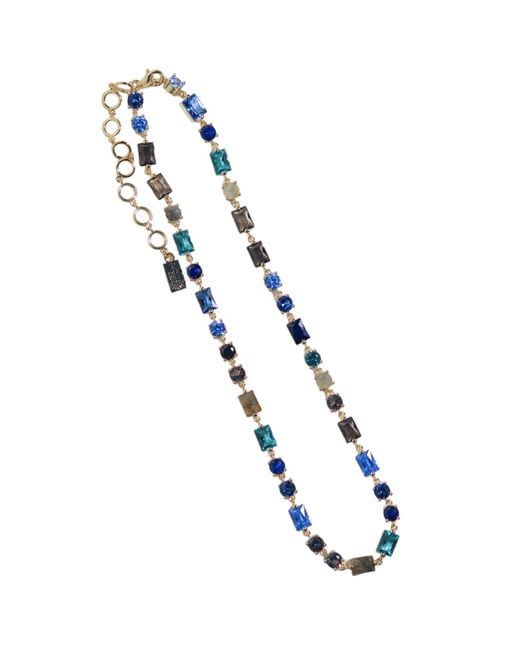 Native Gem Blue Jagger Necklace- Azure