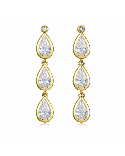 Kai Fine Jewelry Metallic Solid Lab Grown Diamond Venus Tears Drop Earrings