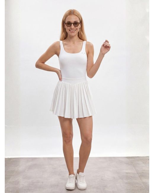 Altra Volta White Open Back Tennis Dress