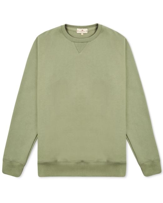Burrows and Hare Green Sweatshirt for men
