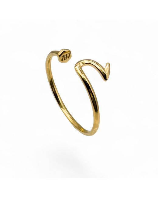 Jagged Halo Jewelry Yellow Nailed It Nail Cuff Bangle
