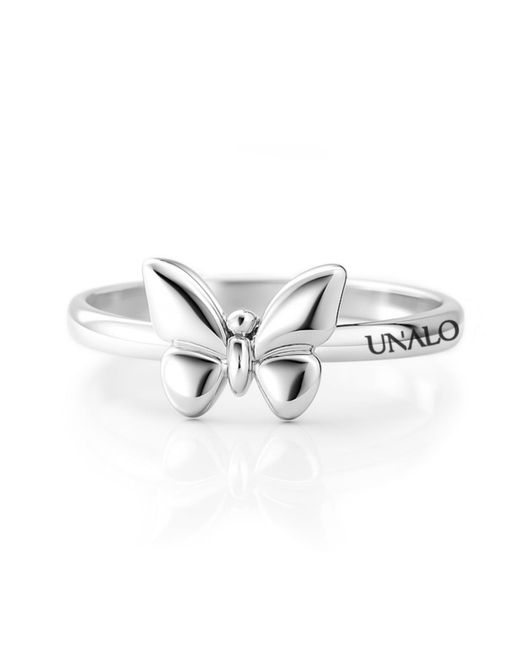 Unaloe Metallic Butterfly Ring