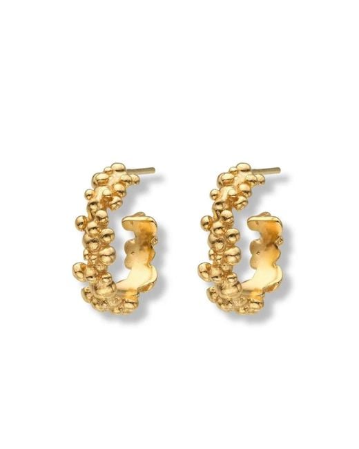 EVA REMENYI Metallic Céleste Deux Small Hoop Earrings