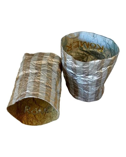 Romer Millinery Multicolor Morphy Moldable Cuff Silk & Stripe Set Of Two