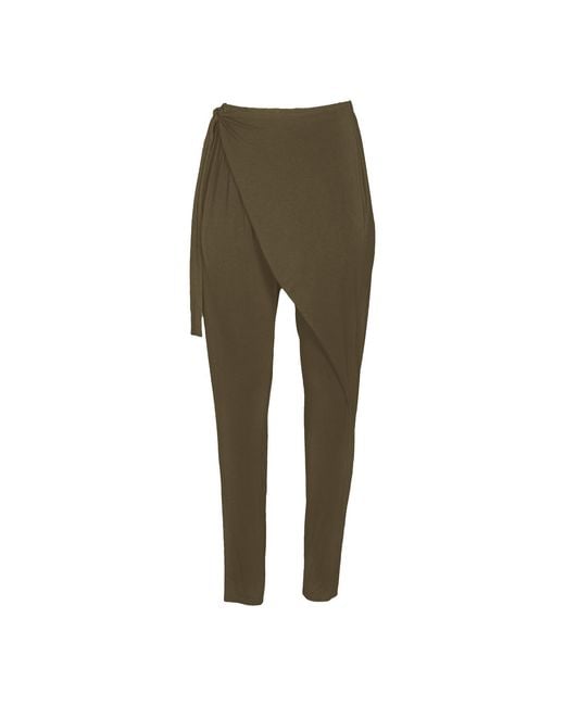 carlton jones Green Bamboo Wrap Pant