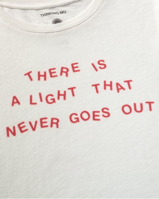 Thinking Mu White Mirna Slim T-Shirt