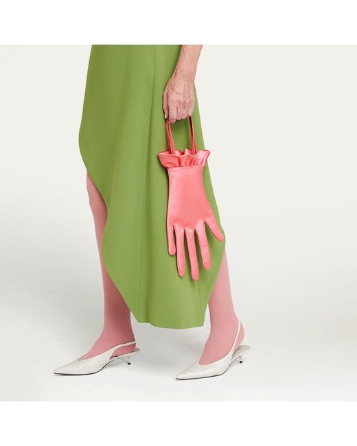 Lulu Guinness Pink Satin Hand Bag