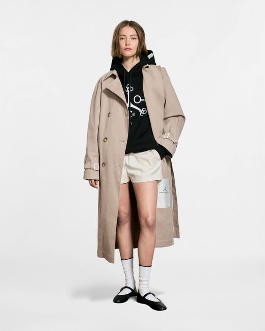 Saint One Co. Natural Idols Trench Coat Taupe X Pearl