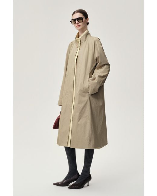 FRONT ROW SHOP Natural Neutrals Amelie Trench Coat