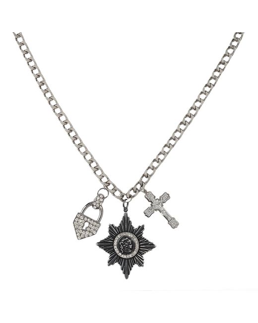 Caramel Vintage Jewellery Metallic Vintage Plated Cristal Necklace
