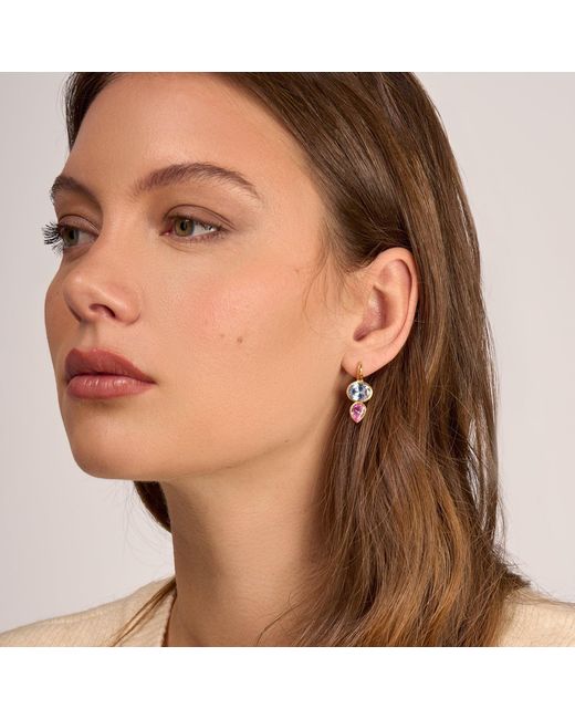 Dower & Hall Blue Topaz Tutti Frutti Earrings