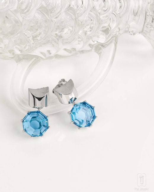 The Jewelz Blue Sky Drift Topaz Earrings