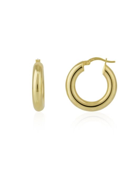 Spero London Metallic Chunky Hoop Earrings