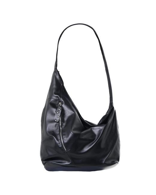 Metamorph Black Asymmetric Leather Bag