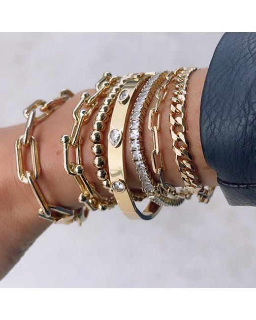 SHYMI Metallic Cuban Bracelet