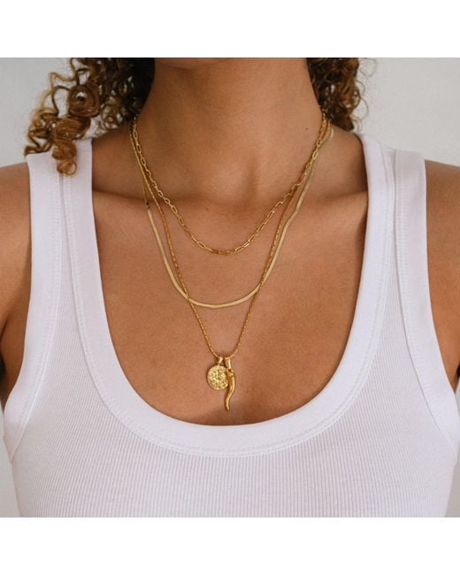 Mickey's Girl Metallic Moneta Chili Waterpoof Necklace