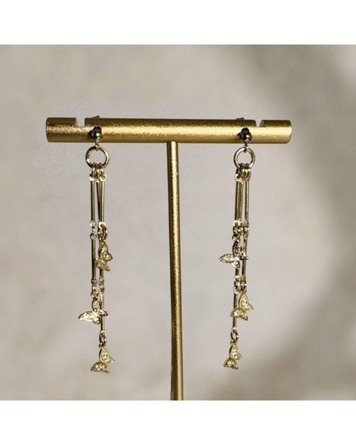 Rachel Nathan Metallic Post: Butterfly Kaleidoscope Earrings